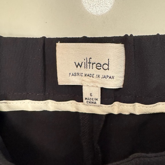Wilfred black tapered + cropped pant, size 6 - Picture 5 of 7